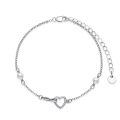 wholesale 925 Sterling Silver Pearl Infinity Circle Charm Anklet for Women -0-0