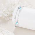 wholesale 925 Sterling Silver Moonstone Bracelet Anklet for Women Beach -0-3