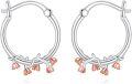wholesale 925 Sterling Silver Flower Hoop Earrings with Lily of the Valley and Sunflowers Design-0-0