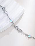 wholesale 925 Sterling Silver Infinity Heart Charm Bracelet-0-2