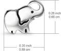 wholesale 925 Sterling Silver Elephant Stud Earrings & Matching Pendant Set for Women and Girls - Good Luck Charm -0-4
