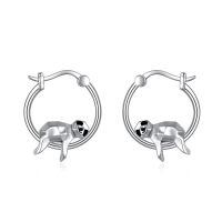 wholesale 925 Sterling Silver Puppy Hoop Earrings Delightful Jewelry Gift For Women Girls-Sloth-2