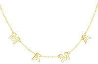 wholesale 14K Gold Mama Initials Pendant Chain Necklace for Women - Personalized s-MAMA