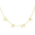 wholesale 14k Gold Celestial Moon Star Sunburst Necklace With Cubic Zirconia For Women-0-0