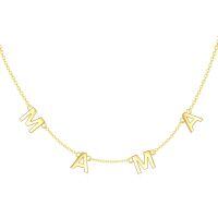 wholesale 14k Gold Mama Letter Necklace Dainty Chain Pendant Gift For Mom-MAMA