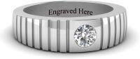 wholesale 925 Sterling Silver Moissanite 1 3ct D VVS1 Men s Ring Customizable-06-Moissanite Ring