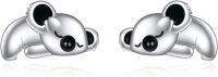 wholesale 925 Sterling Silver Koala Bear Stud Earrings - Adorable Animal  for Girls and Women-Koala