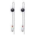 wholesale 925 Sterling Silver Bowling Ball & Pin Sports Dangle Earrings for Women Girls Gifts-0-0