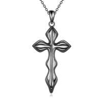 wholesale 925 Sterling Silver Cross Pendant Necklace-D.Cross