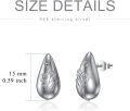 wholesale 925 Sterling Silver Floral Moon Drop Stud Earrings for Women Gift Idea-0-4