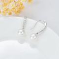 wholesale 10K Gold Pearls & Cubic Zirconia Drop Earrings for Women-0-3