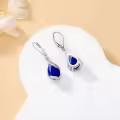 TOUPOP Sterling Silver Birthstone Teardrop Dangle Earrings Fine Jewelry Gifts-0-4
