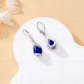 TOUPOP Sterling Silver Birthstone Teardrop Dangle Earrings Fine Jewelry Gifts-0-4
