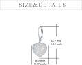 wholesale 925 Sterling Silver Metal Drusy Crystal Heart Dangle Earrings (Pink/Blue/Purple) Leverback Drop s for Women-0-9