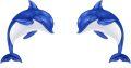 wholesale 925 Sterling Silver Dolphin Ocean Theme Stud Earrings Beach  for Her-0-0