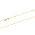 wholesale Gold 14K Yellow Gold 0.8mm Thin Rolo Link Chain Necklace Lightweight  for Women-0-0