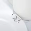 wholesale 925 Sterling Silver Heart & Paw Print Charm Bracelet Wholesale - Pet Lover Gifts for Women and Girls-0-2
