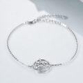 wholesale 925 Sterling Silver Hummingbird Circle Anklet - Mothers Day Gift-0-3