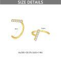 wholesale 14K Gold Diamond Ear Cuff Set Minimalist Jewelry for Women-0-4