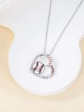 wholesale 925 Sterling Silver Baseball Pendant Necklace with I CAN DO ALL THINGS Inscription for Women-0-4