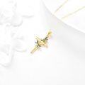 wholesale 14K Real Gold Dragonfly Pendant Necklace for Women, 58.5% Pure Gold, 13x19mm, 18 Chain, Gift for Daughter Grandma Mother-0-3