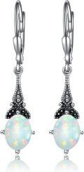 wholesale Sterling Silver Austrian Crystal Vintage Drop Dangle Leverback Earrings-0-19