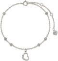 wholesale 14K Gold Heart Dangle Charm Anklet for Women - Adjustable Size (6-8)-0-0