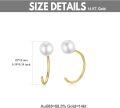 wholesale 14K Solid Gold & Freshwater Pearl Earrings, 5.5-6mm AAA Pearls, Hypoallergenic, Gift Boxed-0-4