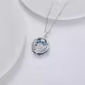 TOUPOP Sterling Silver Celtic Knot Compass Necklace Gift-0-5
