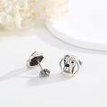 wholesale 925 Sterling Silver Beagle Face Stud Earrings for Women Girls-0-4