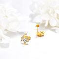 wholesale 14K Gold Moissanite Ladybug Earrings, Dainty Yellow Gold Cute Fun Jewelry Gift for Women-0-2