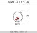 wholesale 925 Sterling Silver Red Tulip Flower Hypoallergenic Small Hoop Earrings for Women Girls-0-3