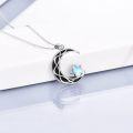 wholesale 925 Sterling Silver Moon Star Pendant Necklace Celestial Jewelry for Women Girls Gifts-0-3