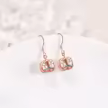 TOUPOP Sterling Silver Pumpkin Dangle Drop Earrings Cute Gifts For Women-0-1