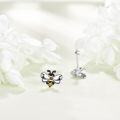 wholesale 925 Sterling Silver Bumblebee Stud Earrings for Women Girls-0-3