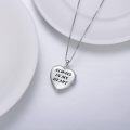 wholesale TOUPOP Sister Locket Necklace S925 Sterling Silver Sister Gifts From Sister Always In My Heart Locket Jewelry Gifts -0-5