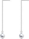 wholesale 925 Sterling Silver Drop Pearl Earring-0-0