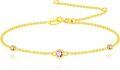 wholesale 14K Gold 12 Birthstone Adjustable Bracelet for Women Wife Mom GF 6 5 7 5 -0-0