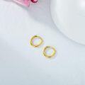 wholesale 18K Gold (Au750) Hypoallergenic Nickel-Free 10mm Huggie Hoop Earrings 0.86g-0-2