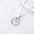 TOUPOP Sterling Silver Zircon 60th Birthday Heart Pendant Necklace for Women-0-3