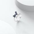 wholesale 925 Sterling Silver Opal Dachshund Adjustable Dog Ring for Women-0-2