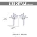 wholesale 14k Gold Cross Moissanite Stud Earrings For Women-0-8