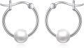 wholesale 925 Sterling Silver Hoop Earrings with Pearls and Stones for Women-0-0