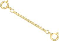 wholesale 14k Yellow Gold Snake Chain Extender with Double Spring Clasp 1/2/3/4/5 Lengths-Style 3 1inch