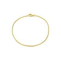 wholesale 18k Gold Snake Chain Bracelet With Clasp-6.5inch