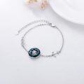 wholesale 925 Sterling Silver Compass Bracelet with Color Changing Crystals - Graduation Gift for Her-0-3