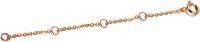 wholesale  Gold 10K 2 3 4 Inch Dainty Durable Chain Extender for Jewelry ( chars)-4 Inches Rose Gold