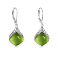 wholesale 925 Sterling Silver Celtic Teardrop Filigree Earrings Jewelry Gifts for Women-Peridot teardrop earrings