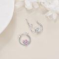 wholesale 925 Sterling Silver Axolotl Heart Stud Earrings for Girls and Women Gift Ideas-0-3