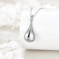 wholesale 925 Sterling Silver Teardrop Cremation Urn Pendant with Funnel and Fill Tool - Keepsake Memorial Jewelry-0-2